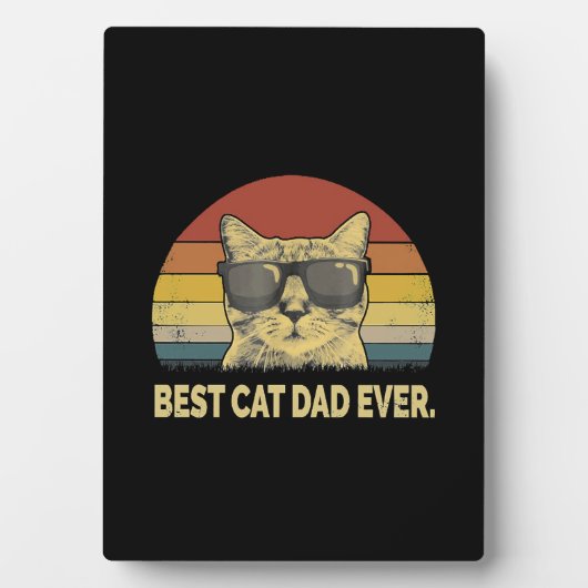 Bester Cat Vater je Fotoplatte (Vorderseite)