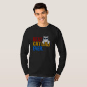 Bester Cat Vater je Fun Cat Eigentümer Vater Kitty T-Shirt (Vorne ganz)