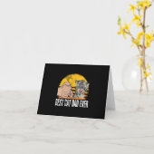 Bester Cat Vater je | Funny Cat Daddy Father Gift Karte (Gelbe Blume)