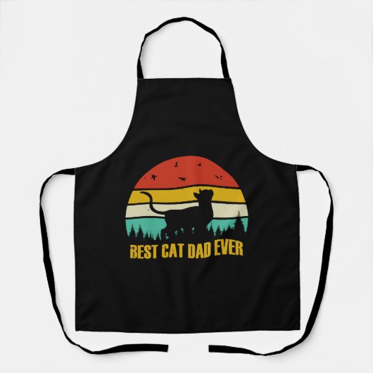 Bester Cat Vater je Geschenk Schürze (Vorderseite)