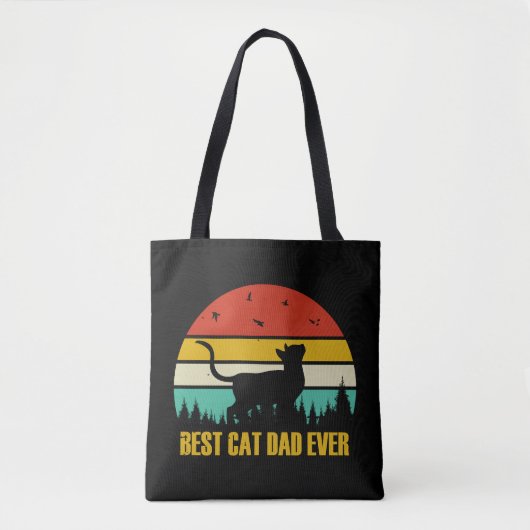 Bester Cat Vater je Geschenk Tasche (Vorderseite)