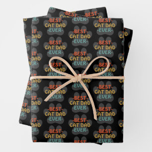 Bester Cat Vater je Geschenkpapier Set