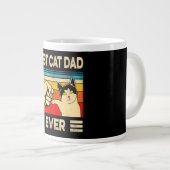 Bester Cat Vater je Jumbo-Kaffee-Tasse Jumbo-Tasse (Vorderseite Rechts)
