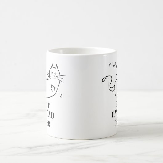 Bester Cat Vater je Kaffee Tasse (Mittel)