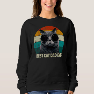 Bester Cat Vater je Katze Daddy Vatertag 1 Sweatshirt