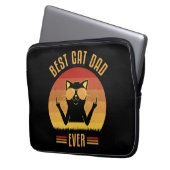 Bester Cat Vater je Laptopschutzhülle (Vorderseite Links)