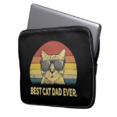 Bester Cat Vater je Laptopschutzhülle (Vorderseite Links)