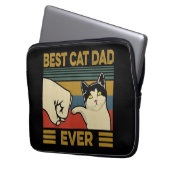 Bester Cat Vater je Laptopschutzhülle (Vorderseite Links)