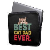 Bester Cat Vater je Laptopschutzhülle (Vorderseite Links)