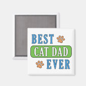 Bester Cat Vater je Magnet (Vorderseite/Rückseite)