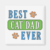 Bester Cat Vater je Magnet (Vorne)