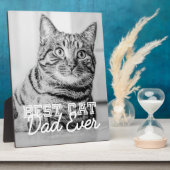 Bester Cat Vater je Modernes, benutzerdefiniertes  Fotoplatte (Seite)