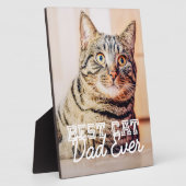 Bester Cat Vater je Modernes, benutzerdefiniertes  Fotoplatte (Seite)