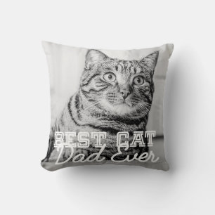 Bester Cat Vater je Modernes, benutzerdefiniertes Kissen
