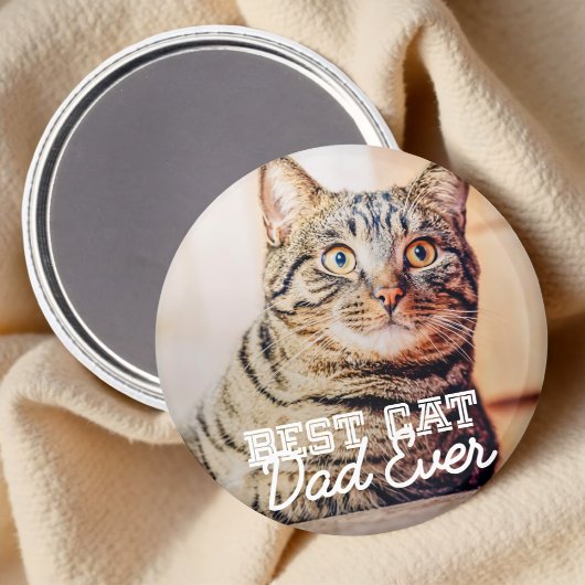 Bester Cat Vater je Modernes, benutzerdefiniertes  Magnet