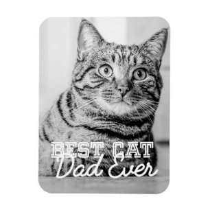 Bester Cat Vater je Modernes, benutzerdefiniertes  Magnet