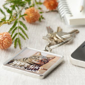 Bester Cat Vater je Modernes, benutzerdefiniertes Schlüsselanhänger (Seite)