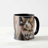Bester Cat Vater je Modernes, benutzerdefiniertes  Tasse (VorderseiteRechts)