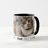 Bester Cat Vater je Modernes, benutzerdefiniertes  Tasse (VorderseiteRechts)