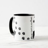 Bester Cat Vater je Modernes, benutzerdefiniertes Tasse (Vorderseite Links)