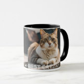 Bester Cat Vater je Modernes, benutzerdefiniertes  Tasse (VorderseiteRechts)
