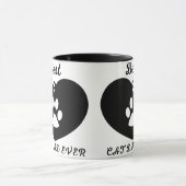 Bester Cat Vater je Modernes, benutzerdefiniertes  Tasse (Zentrum)