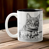 Bester Cat Vater je Modernes, benutzerdefiniertes Zweifarbige Tasse