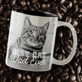 Bester Cat Vater je Modernes, benutzerdefiniertes Zweifarbige Tasse