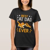 Bester Cat Vater je Paw Faustschlag für Männer T-Shirt (Vorderseite)