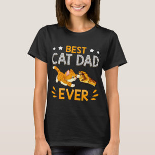 Bester Cat Vater je Paw Faustschlag für Männer T-Shirt