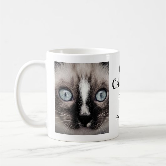 Bester Cat Vater je Personalisierte Fotos Kaffeetasse (Links)
