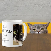 Bester Cat Vater je Personalisierte Fotos Kaffeetasse