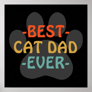 Bester Cat Vater je Poster