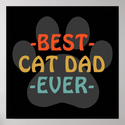 Bester Cat Vater je Poster (Vorne)