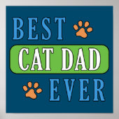 Bester Cat Vater je Poster (Vorne)