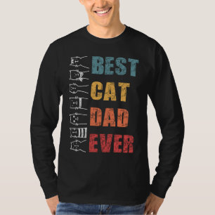 Bester Cat Vater je Retro Vintag mit MingKitt T-Shirt