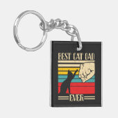 Bester Cat Vater je Schlüsselanhänger (Vorderseite links)