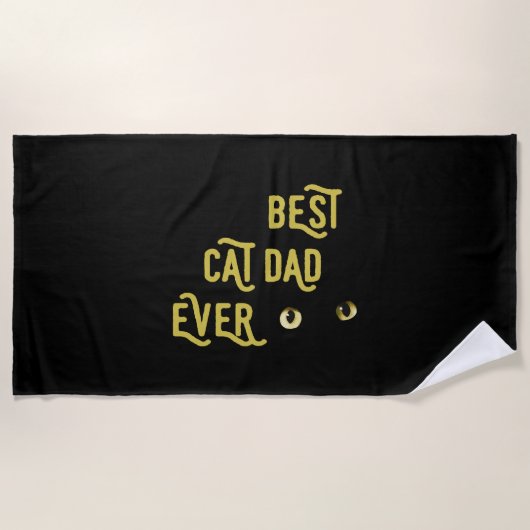 Bester Cat Vater je Strandtuch (Vorderseite)