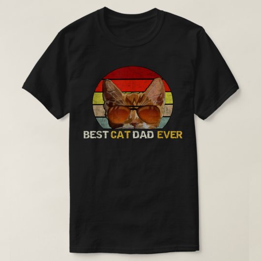 Bester Cat Vater je T-Shirt (Design vorne)