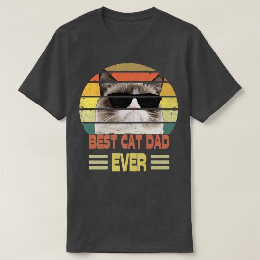 Bester Cat Vater je T-Shirt (Design vorne)