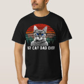 Bester Cat Vater je T-Shirt (Vorderseite)
