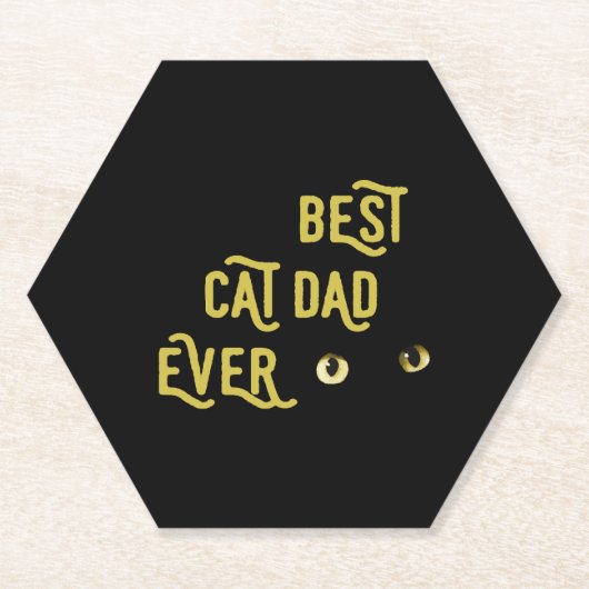 Bester Cat Vater je Untersetzer (Vorderseite)