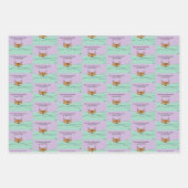 Bester Cat Vater je! Vatertag Geschenkpapier Set (Vorderseite)