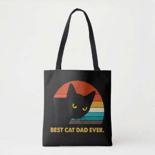 Bester Cat Vater je Vintag T Shirt Black Cat Daddy Tasche