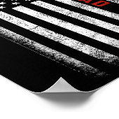 Bester Cat Vater jemals American Flag Cat Vater Fa Poster (Ecke)