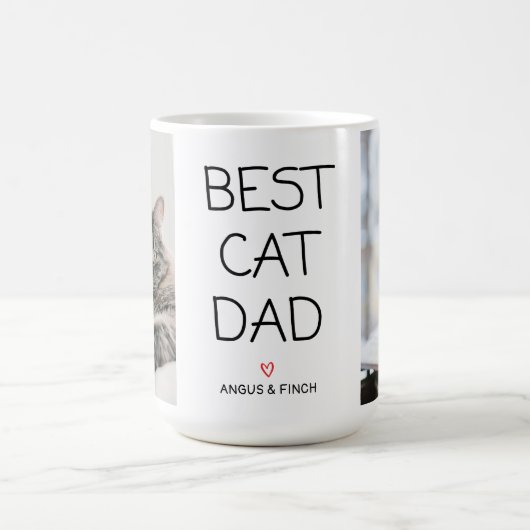 Bester Cat Vater Kaffee Tasse (Mittel)