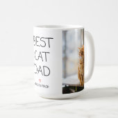 Bester Cat Vater Kaffee Tasse (VorderseiteRechts)