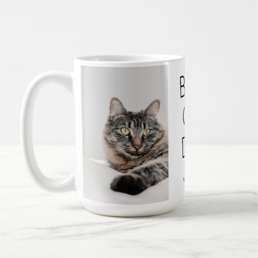 Bester Cat Vater Kaffee Tasse (Links)