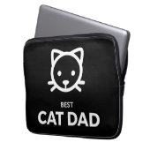 Bester Cat Vater Laptopschutzhülle (Vorderseite Links)