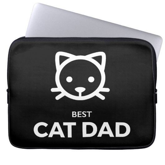 Bester Cat Vater Laptopschutzhülle (Vorderseite)